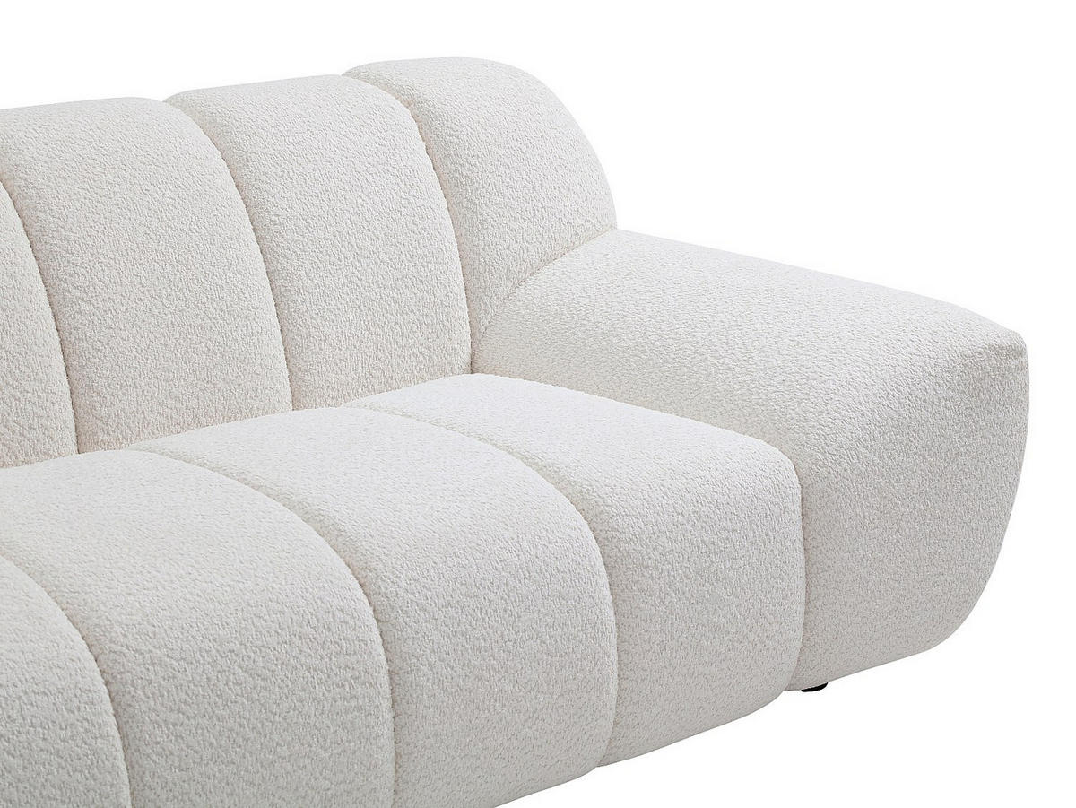 SOFA - 3 Personen - stoff - weiß Sorieli - Weiß, Textil (258/72/108cm) - Vente-Unique