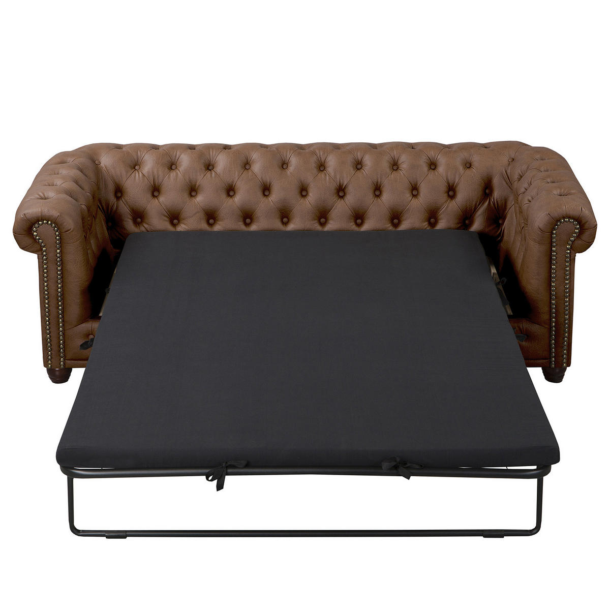 3-SITZER SOFA - Braun, Kunststoff (203/72/86cm) - home24