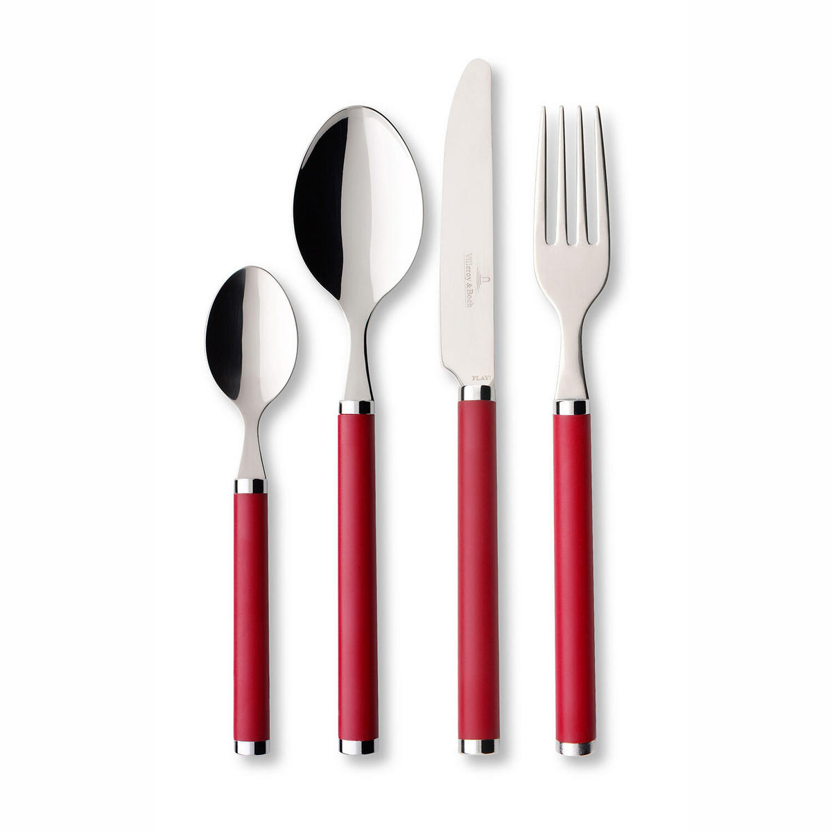 TAFELBESTECK Play! Red Roses 24er Set - Rot, Metall - Villeroy & Boch