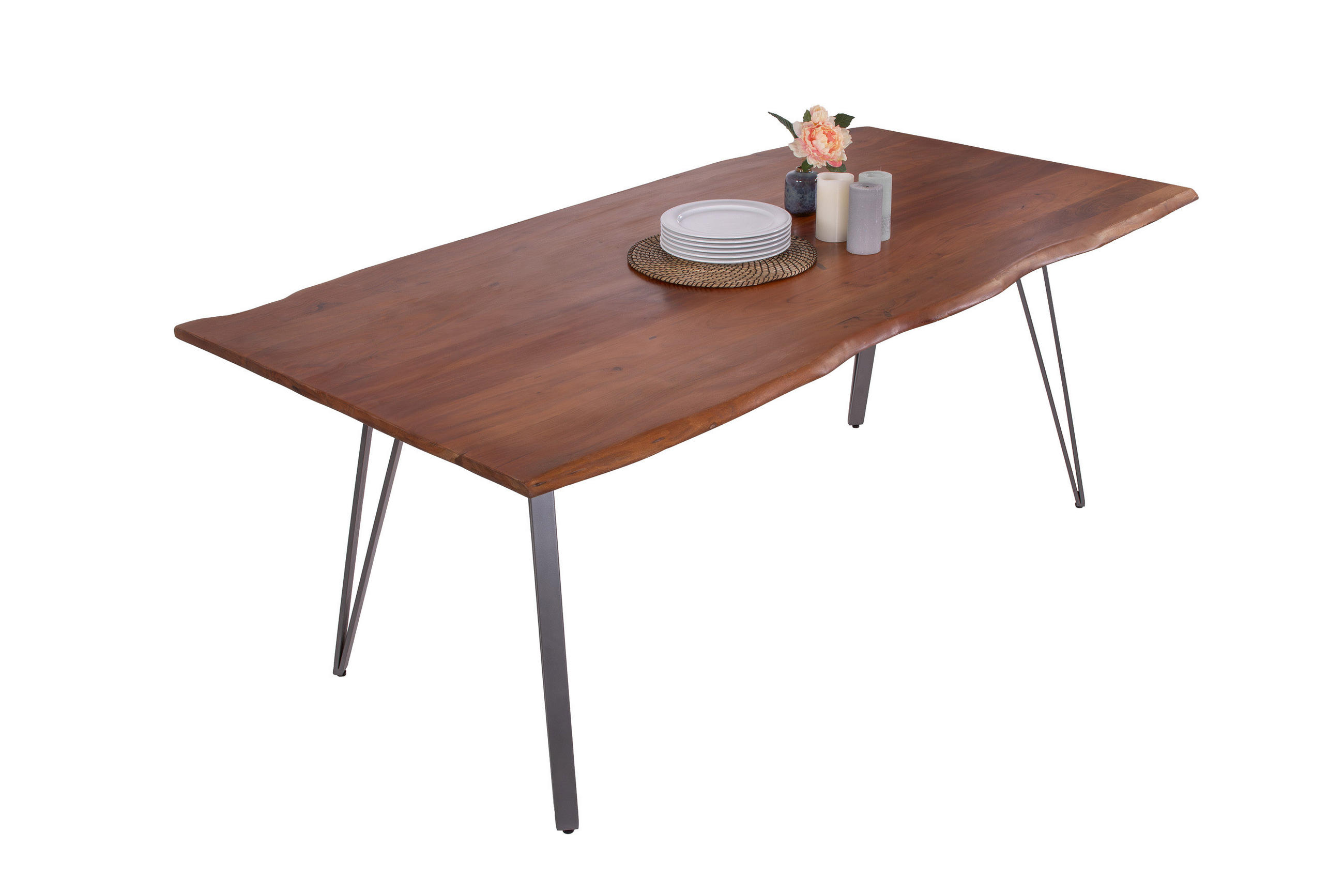 SAM Esstisch Braun 180x77x90 cm