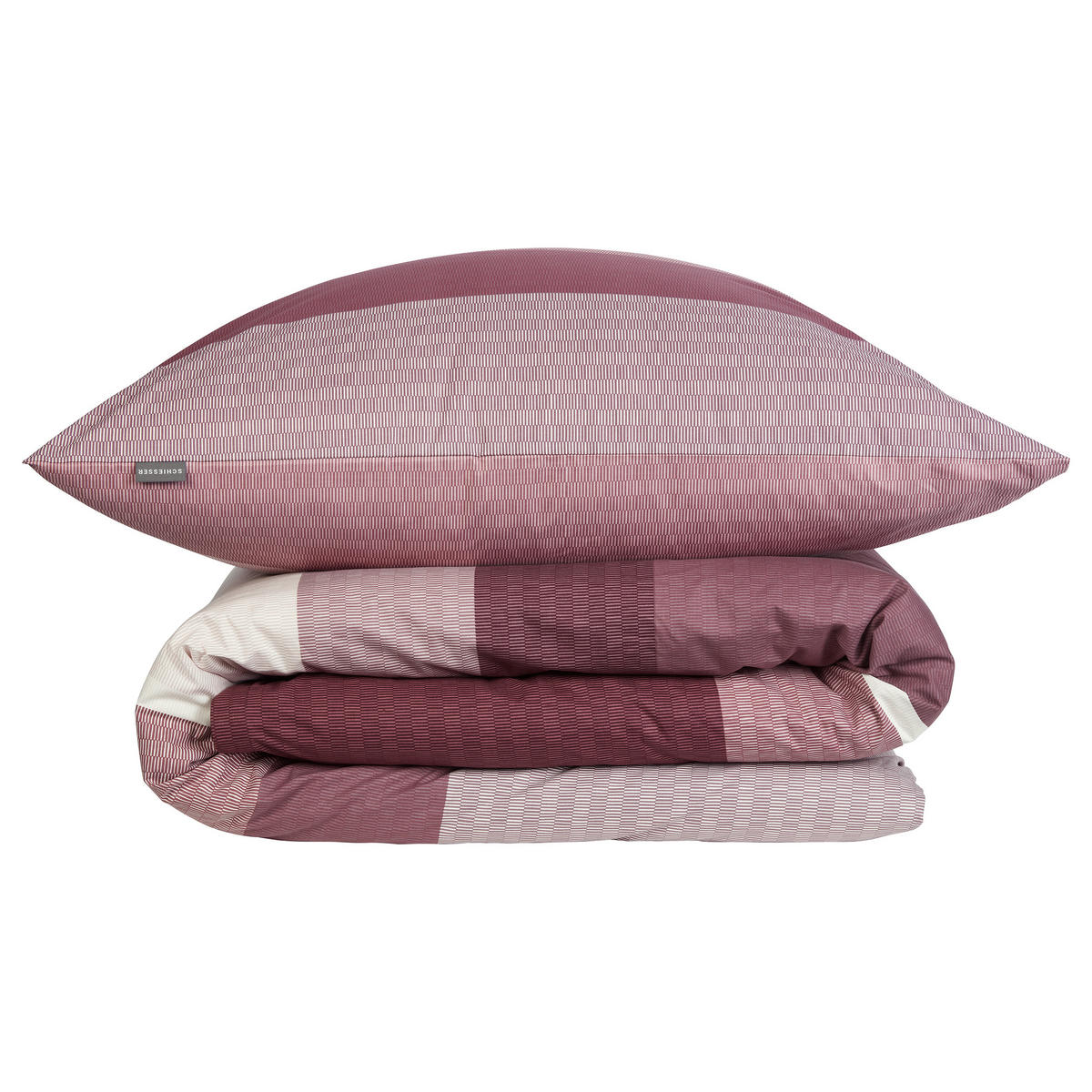 BETTWÄSCHESET Endy Stripes - Renforcé - 2-teilig - 135 x 200 cm - Beere - Beere, Textil (135/200cm) - SCHIESSER