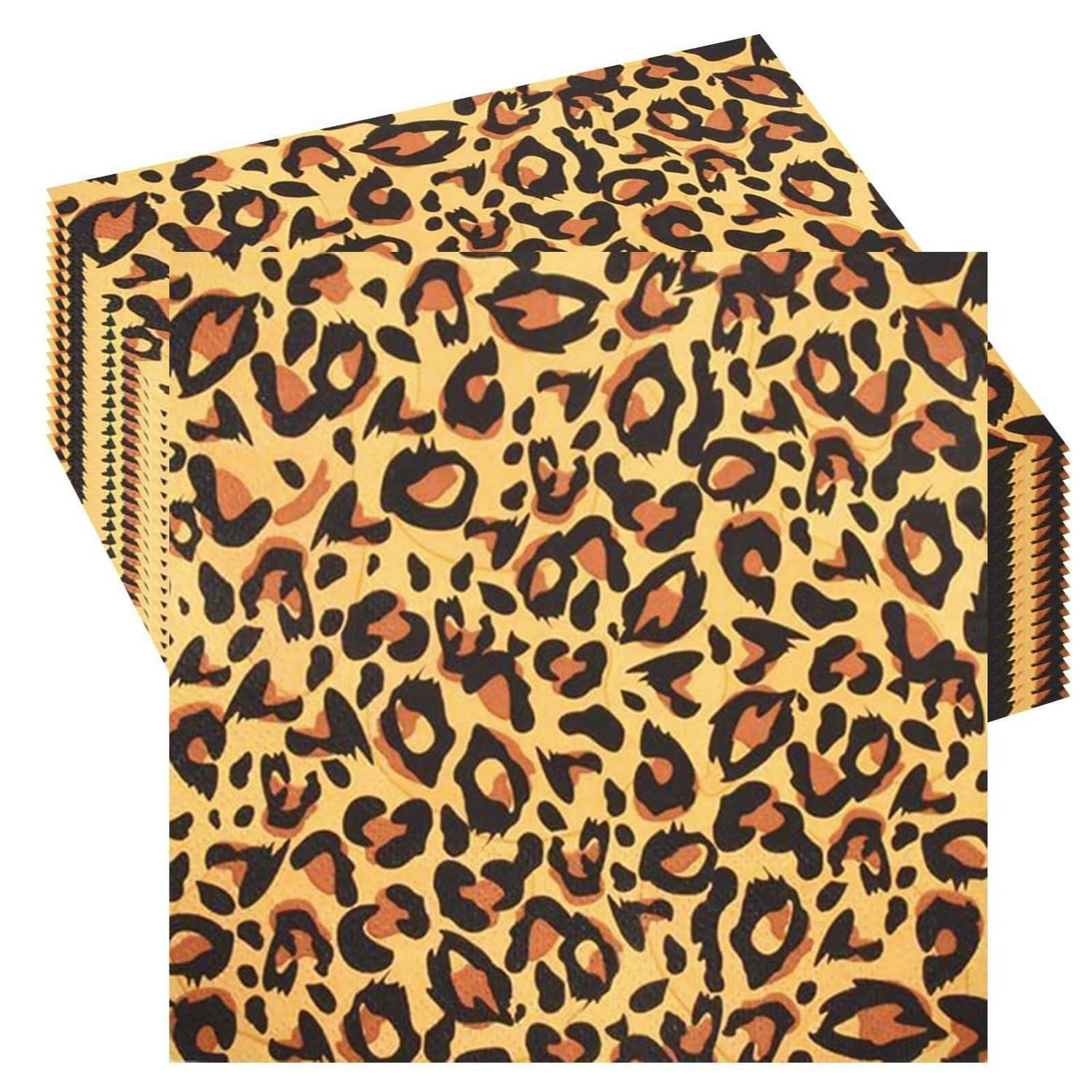 SERVIETTEN 20 Stück Leopard 33 x 33 cm - Multicolor, Papier (16.5/16.5cm)
