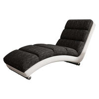 RELAXLIEGE Holiday - Chromfarben/Dunkelgrau, Holz (62/84/180cm) - MIRJAN24