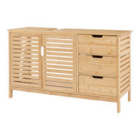 WASCHBECKENUNTERSCHRANK Boksereys - Naturfarben, Naturmaterialien (100/60/35cm) - [en.casa]