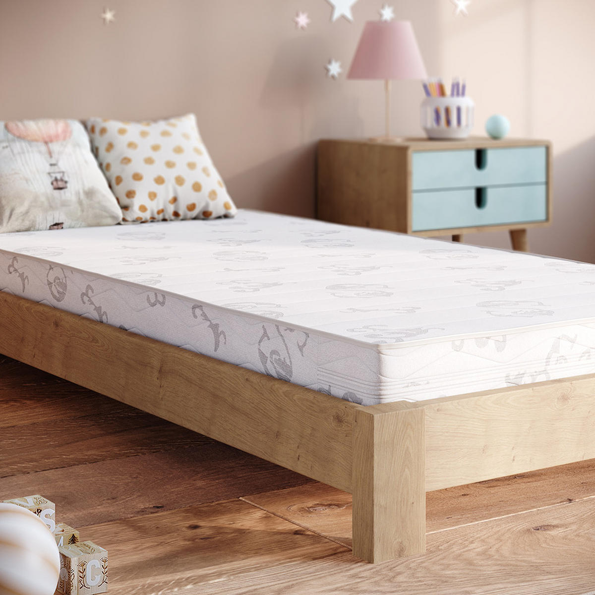 KINDERMATRATZE Weiß 80 x 160 cm - Weiß, Textil (80/160cm) - VitaliSpa