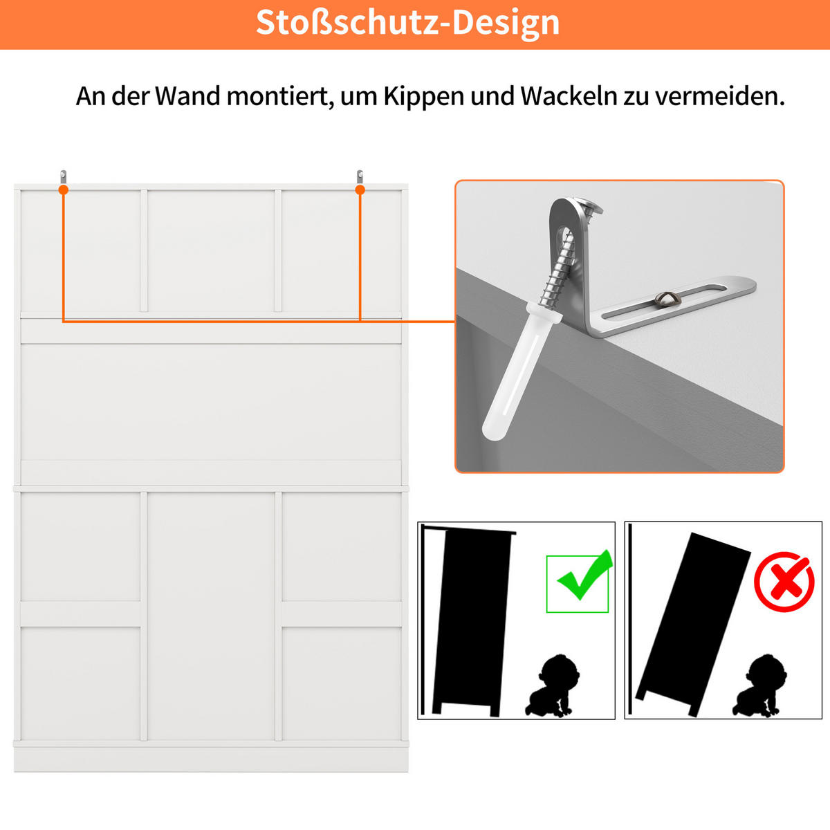BUFFET 120/188/40 cm Weiß aus MDF und Metall mit Weinregal - Weiß, Holzwerkstoff (40/188/120cm) - OKMYHOME