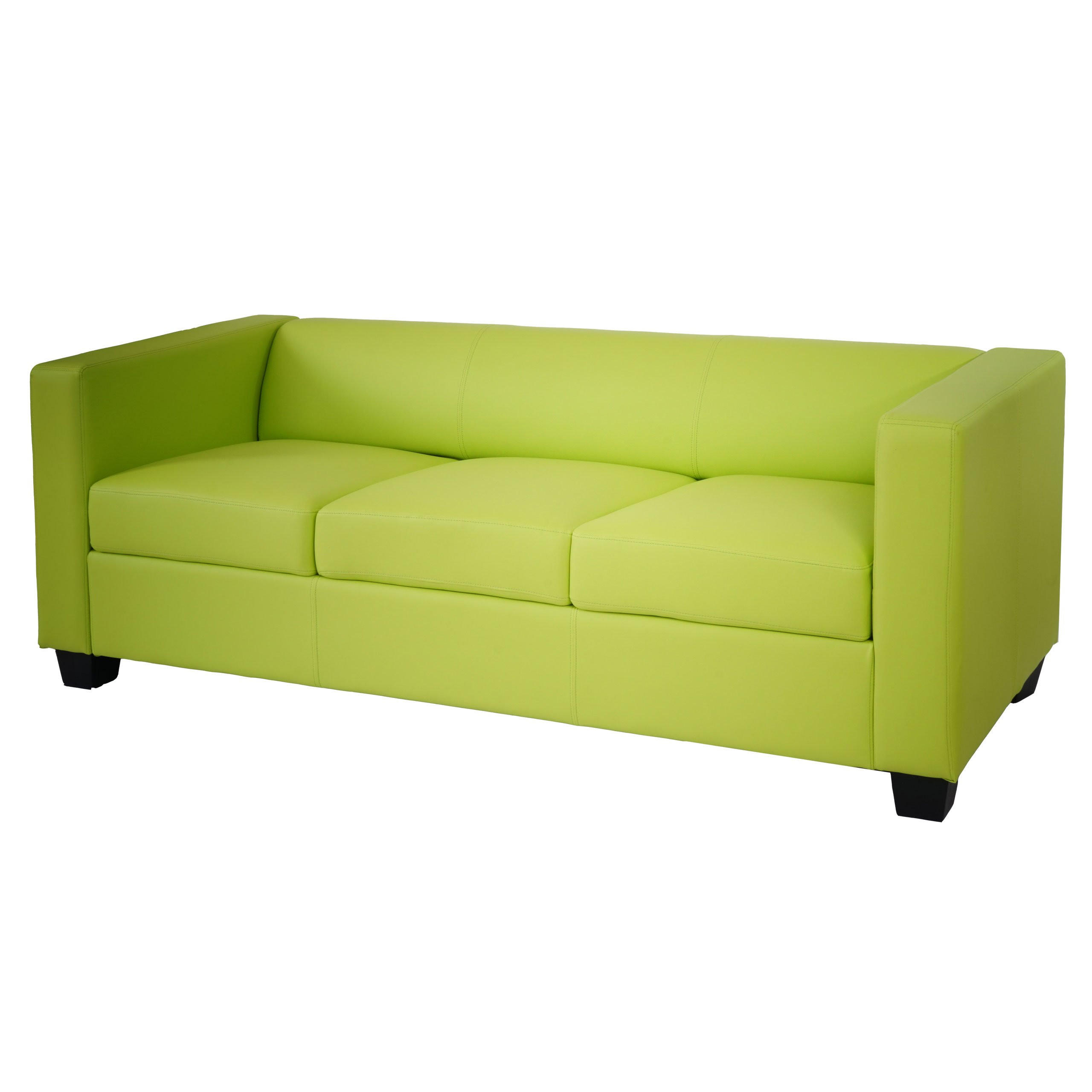 3ER SOFA Hellgrün - Hellgrün, Textil (191/70/75cm) - MCW