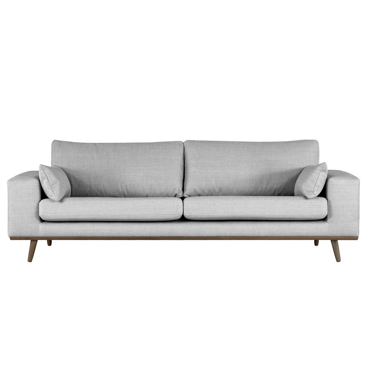 3-SITZER SOFA - Hellgrau, Textil (237/81/88cm) - home24