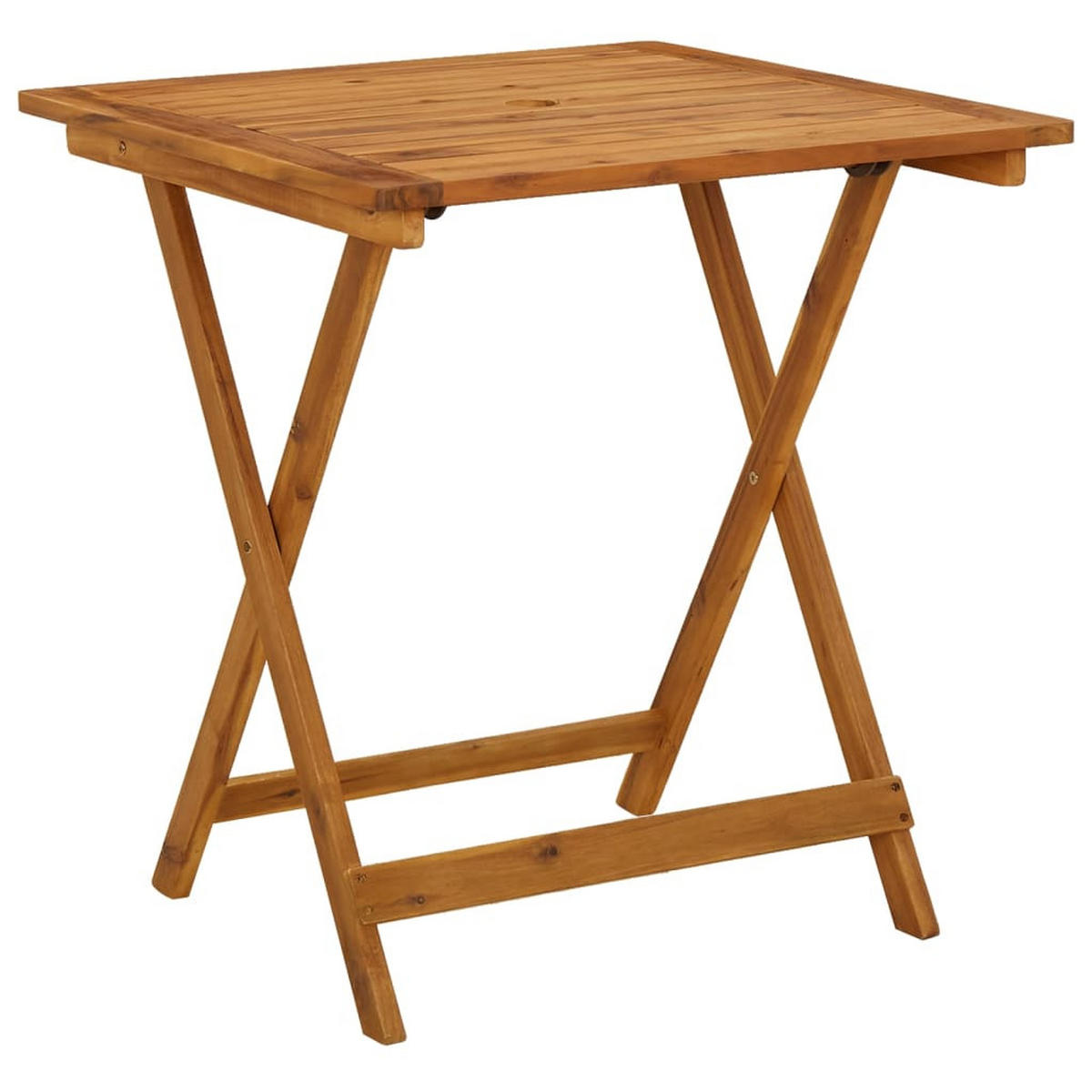 GARTEN-ESSGRUPPE 3-teilig Klappbar Massivholz Akazie - Braun, Holz - vidaXL