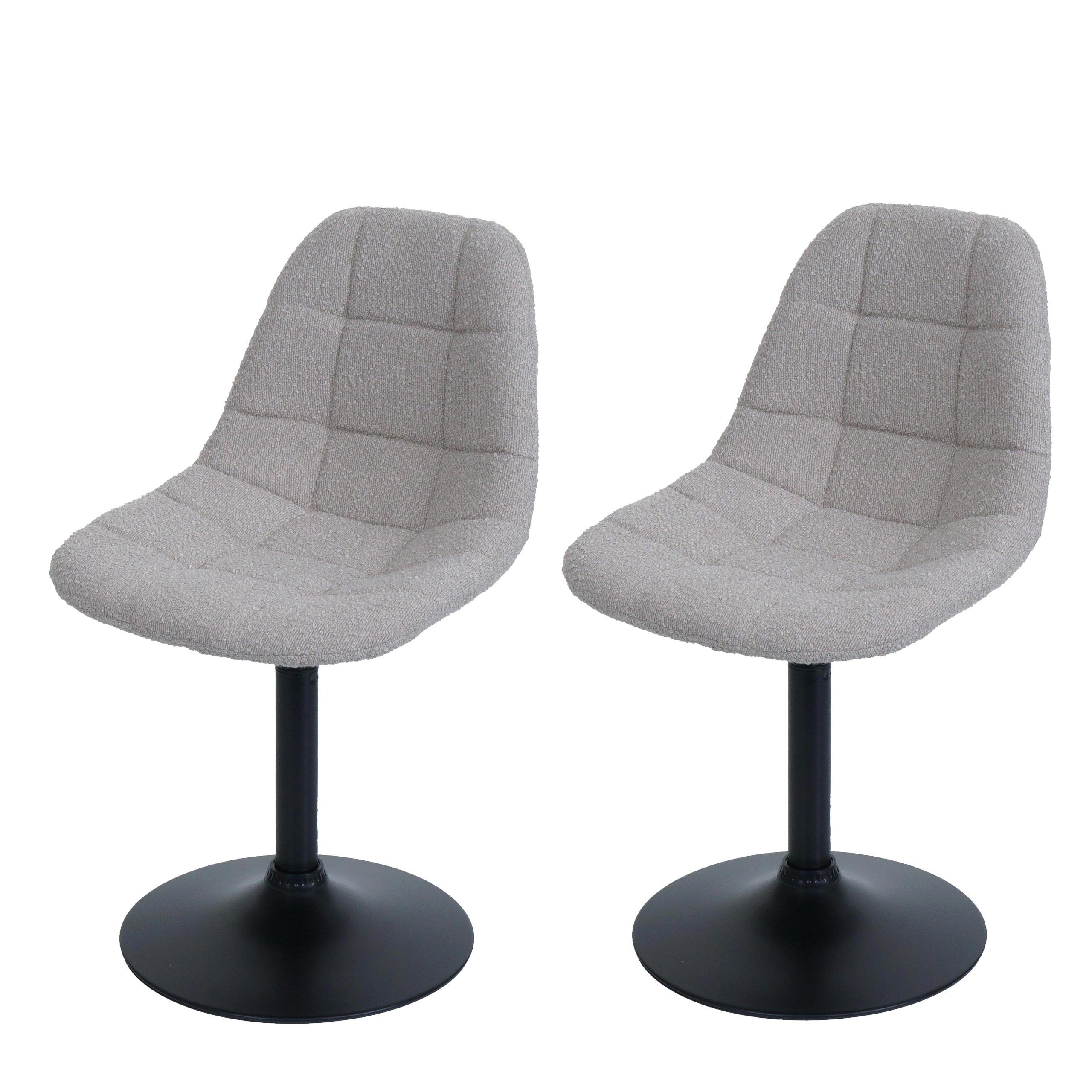 ESSZIMMERSTUHL taupe 2er-Set - Taupe, Textil (47/83/43cm) - MCW