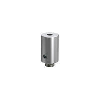 DECKENTRÄGER FÜR INNENLAUFSTANGEN 20 mm Ø, Sonius 1-läufig, Chrom, Packung 2 Stück - Chromfarben, Metall (1.6/3/1.6cm) - INTERDECO
