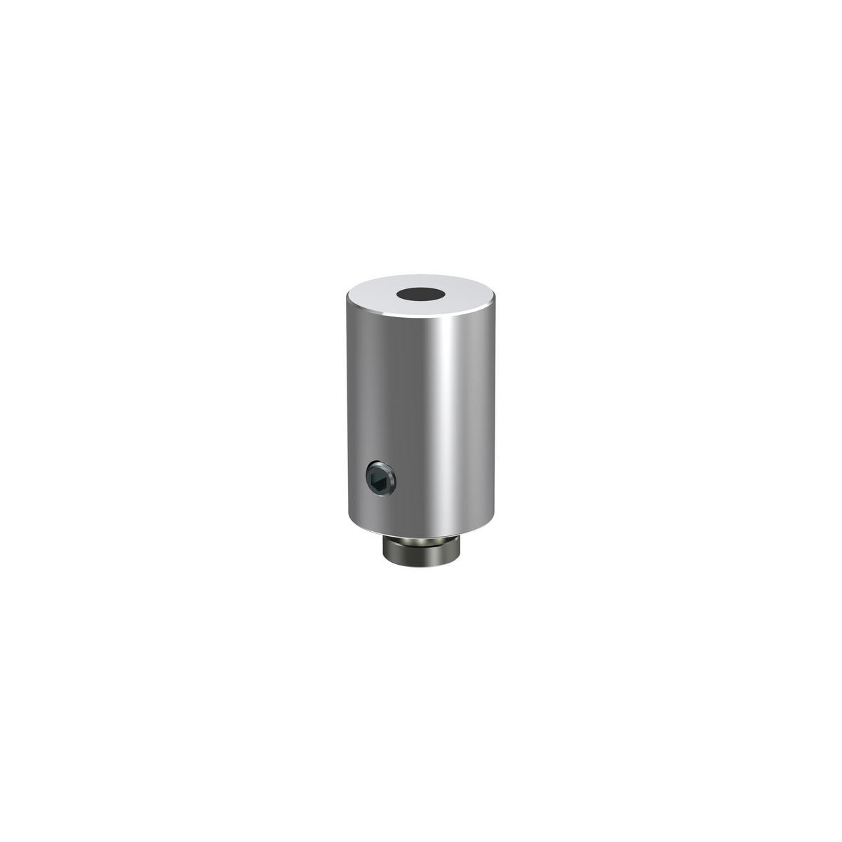 DECKENTRÄGER FÜR INNENLAUFSTANGEN 20 mm Ø, Sonius 1-läufig, Chrom, Packung 2 Stück - Chromfarben, Metall (1.6/3/1.6cm) - INTERDECO