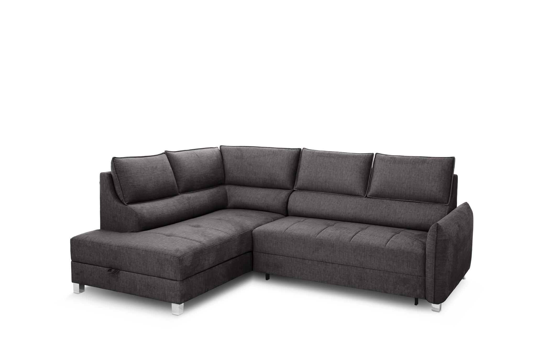 ECKSOFA Marno In Chill Me - Anthrazit, Holzwerkstoff/Textil (200/260cm) - Fun Möbel