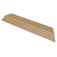 ZÁVĚROVÁ LIŠTA WPC pravý roh teak - barva starého dubu, kompozitní dřevo (38/2/7.5cm) - ML-DESIGN
