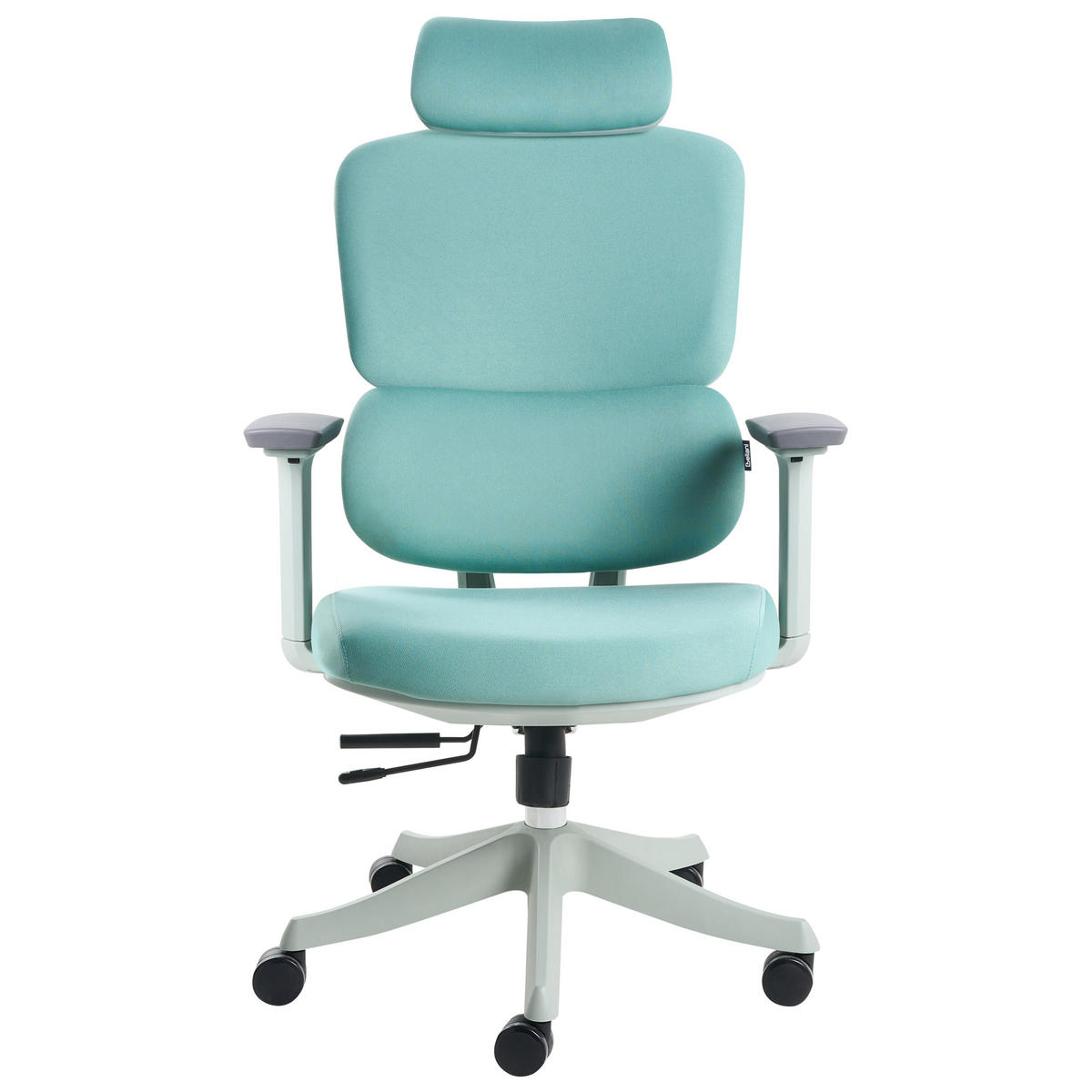 BÜROSTUHL Stoff Blaugrün Viscount - Jadegrün, Textil (50/121/63cm) - Beliani