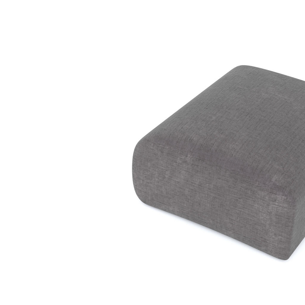 Thumbnail - Sia Home Sitzkissen, Grau, Textil, 1-Sitzer, Rechteckig, 75x45x75 cm, Wohnzimmer, Hocker, Poufs
