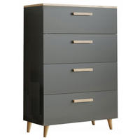 KOMMODE Oslo Anthrazit-Artisan Eiche 80/40/112 cm - Multicolor, Holzwerkstoff (80/112/40cm) - Matkam Möbel