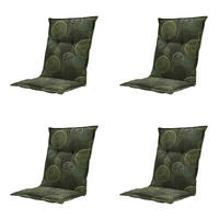 GARTENSTUHLKISSEN Kreis 105/50 cm 4er-Set - Grün, Textil (50/6/105cm) - Madison
