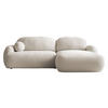 ECKSOFA Mayo, Seite: Rechts - Creme/Schwarz, Holz/Kunststoff (275/175cm) - MIRJAN24