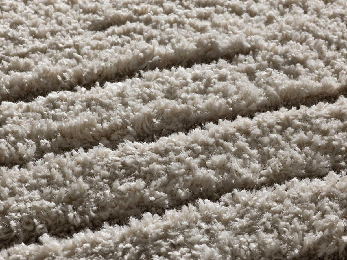 HOCHFLORTEPPICH Creme Atesa 60/120 cm - Creme, Naturmaterialien/Textil (60/120cm) - Atticgo