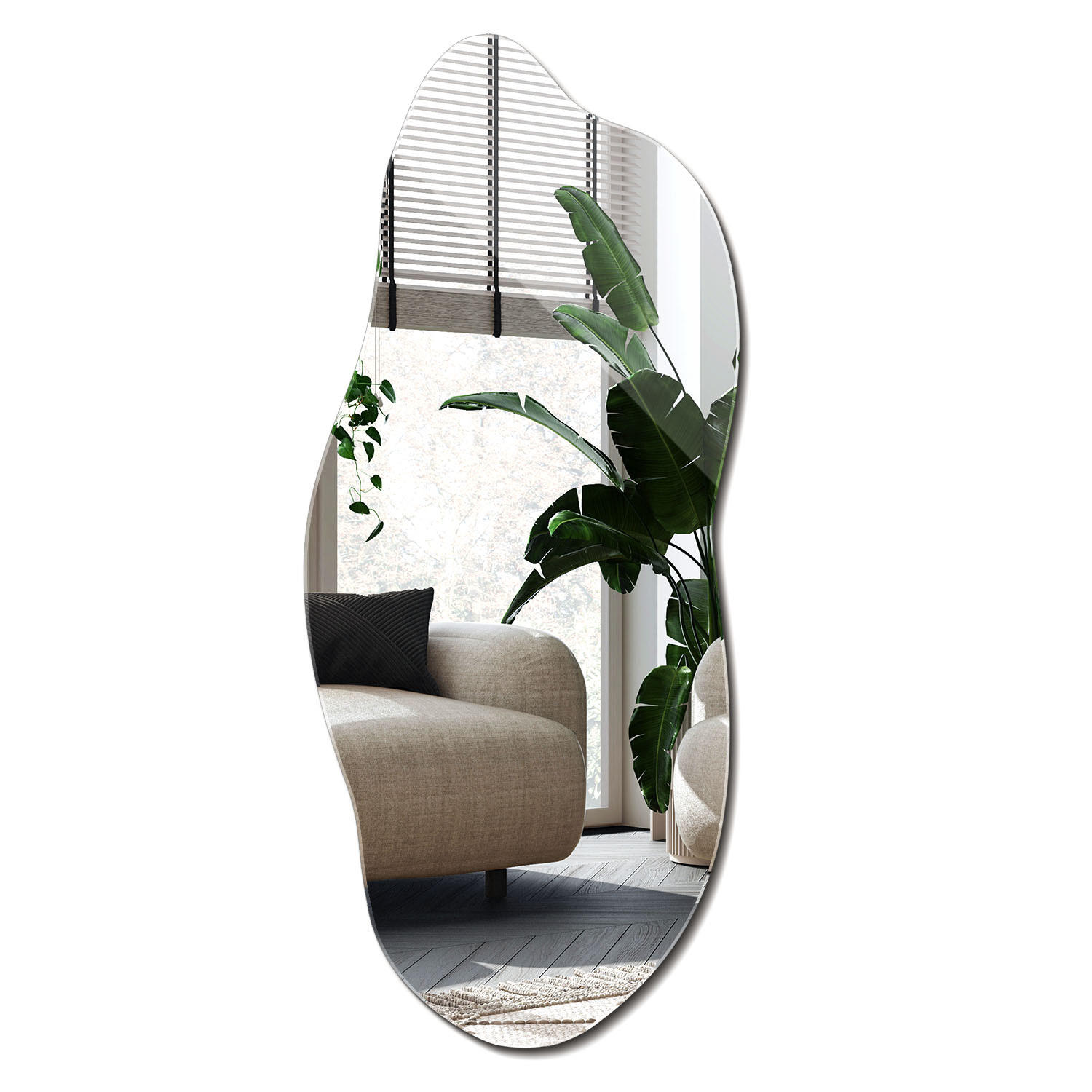 Wallfluent Spiegel Transparent 40x90x0.4 cm