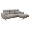 ECKSOFA Giovanni Z LCH, Seite: Rechts 2R-LC - Hellbraun/Schwarz, Holz/Textil (298/195cm) - MIRJAN24