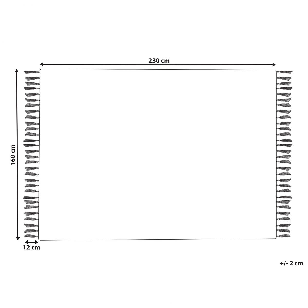 OUTDOOR-TEPPICH Bademli 230/160 cm - Blau, Kunststoff (160/230cm) - Beliani