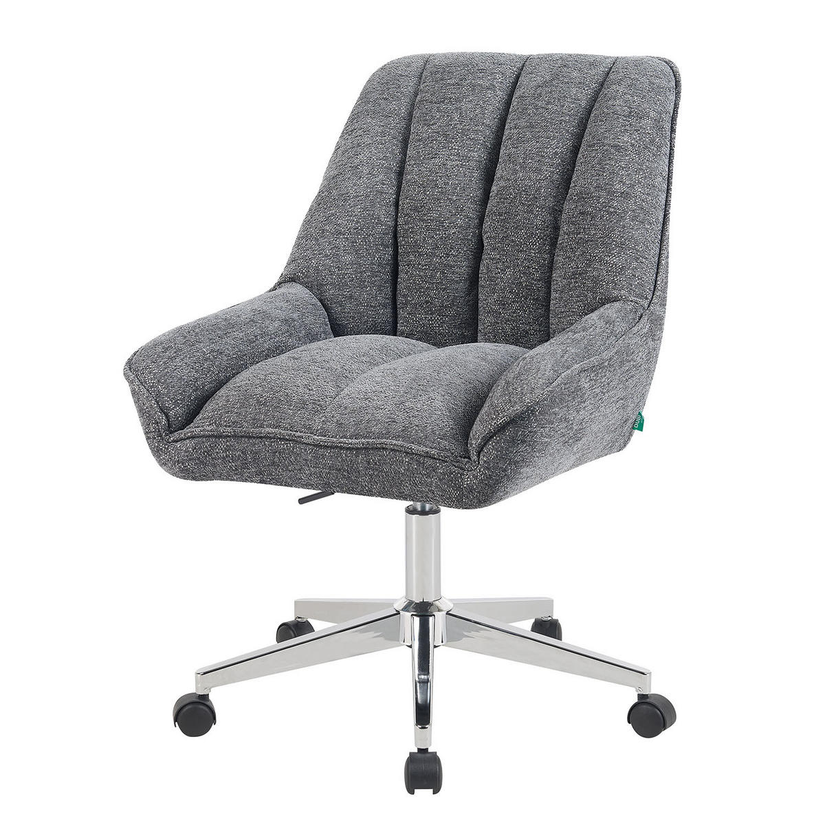 BÜROSTUHL Mika-Megan - Chromfarben/Grau, Textil/Metall (60/85/68cm) - DUBI Möbel