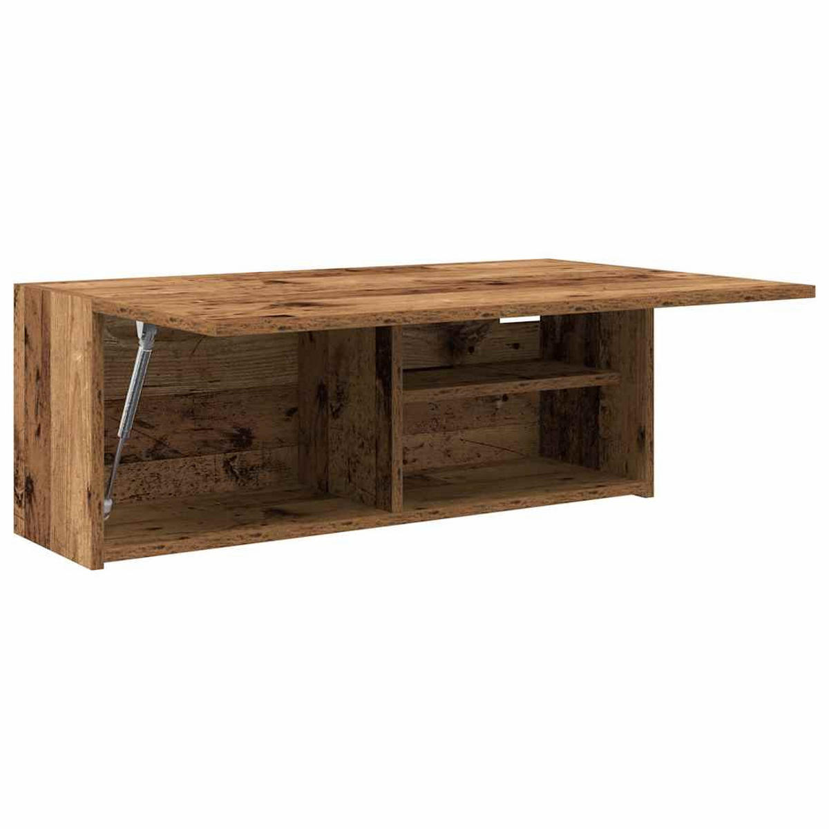 BAD-WANDSCHRANK Altholz-Optik 80/25/30 Cm Holzwerkstoff - Dunkelbraun, Holzwerkstoff (25/30/80cm) - vidaXL