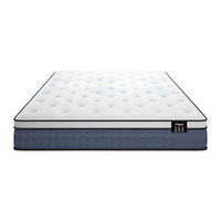 STANDARDMATRATZE - 2 Personen - stoff - weiß Varno - Weiß, Textil (140/190cm) - Vente-Unique