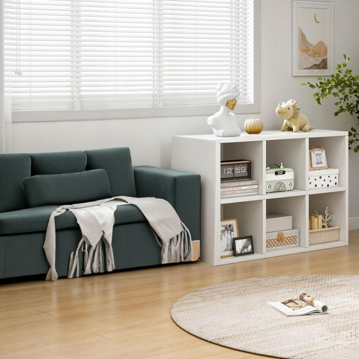 BÜCHERREGAL, weiß 90/60/30 cm - Weiß, Holzwerkstoff (90/60/30cm) - Rexo