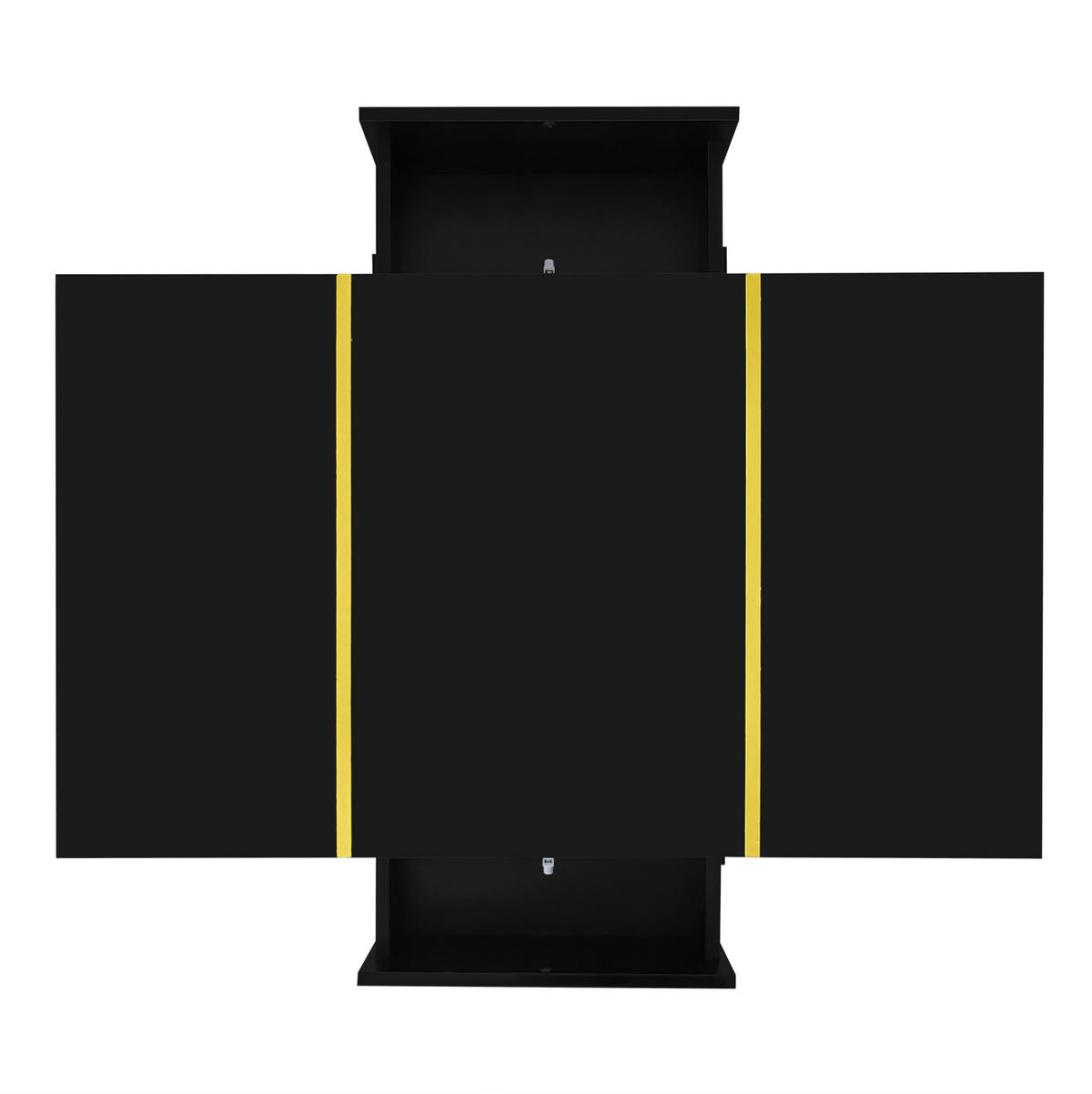 KONFERENČNÍ stolek 100/60/41,5 cm černý z MDF se 2 zásuvkami a vysokým leskem - černá, kompozitní dřevo (100/60/41.5cm) - OKWISH