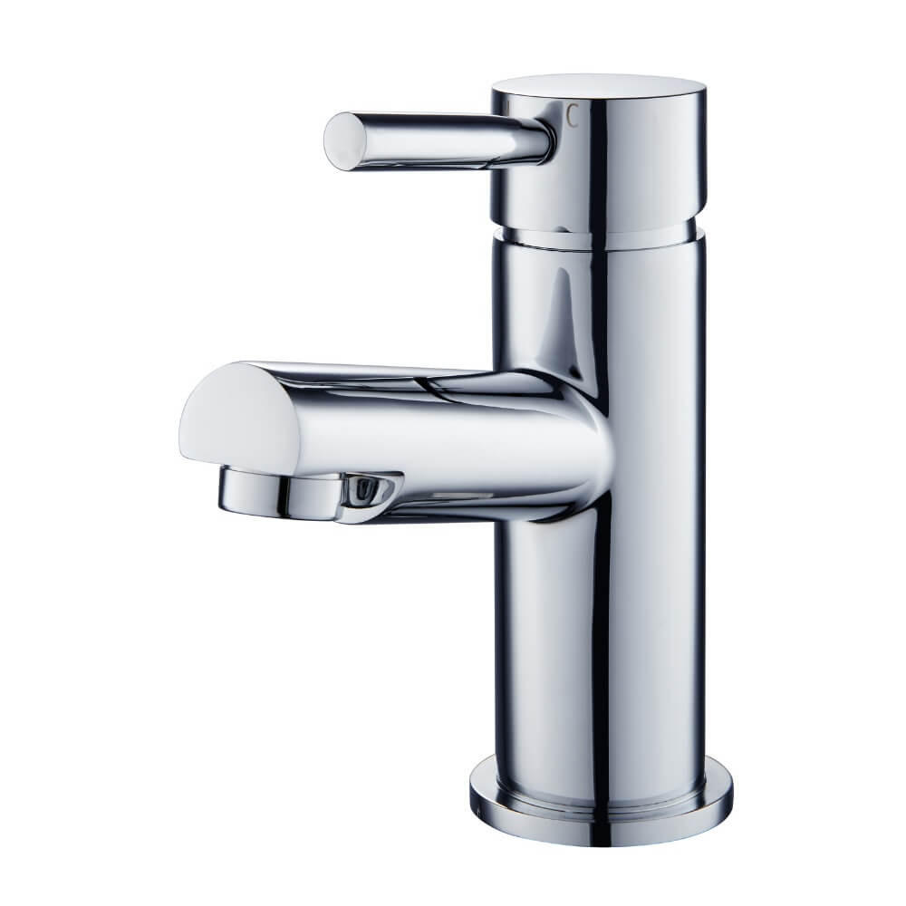 WASCHTISCHARMATUR FLOWY - Silber - Chromfarben, Metall (5.2/15/11cm) - Home Deluxe
