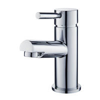 WASCHTISCHARMATUR FLOWY - Silber - Chromfarben, Metall (5.2/15/11cm) - Home Deluxe