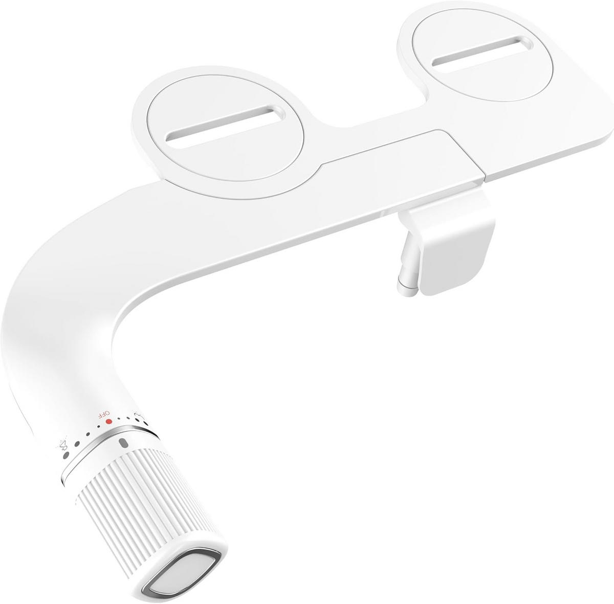WC-BIDET-AUFSATZ, weiß,35/8/18CM - Weiß, Kunststoff (8/18/35cm)