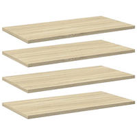 BÜCHERREGAL-BRETTER 4Er Set Sonoma-Eiche 60/30/1,5 Cm - Sonoma Eiche, Holzwerkstoff (30/1.5/60cm) - vidaXL