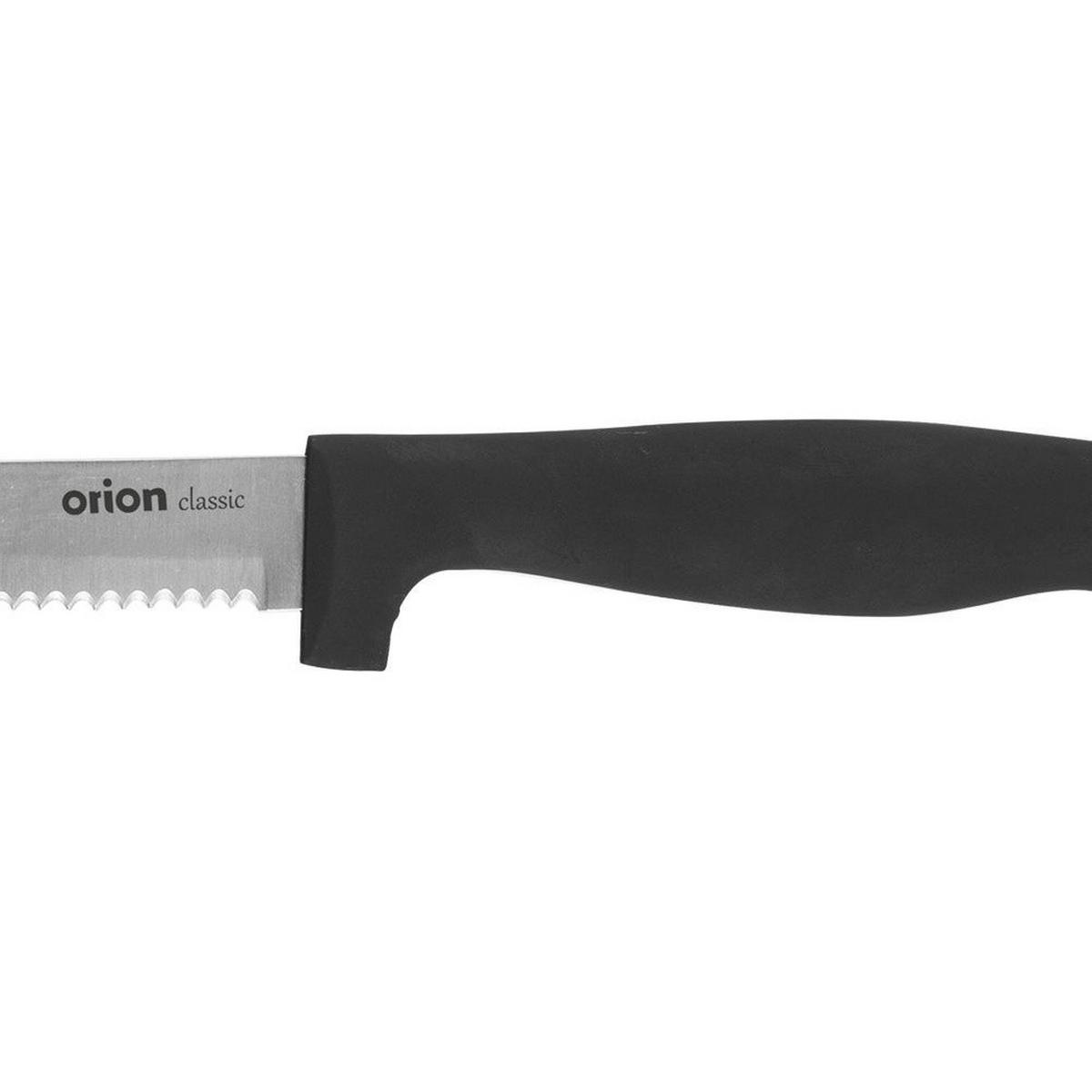 KÜCHENMESSER CLASSIC Schwarz Silber - Schwarz, Metall (21.5cm) - Orion 
