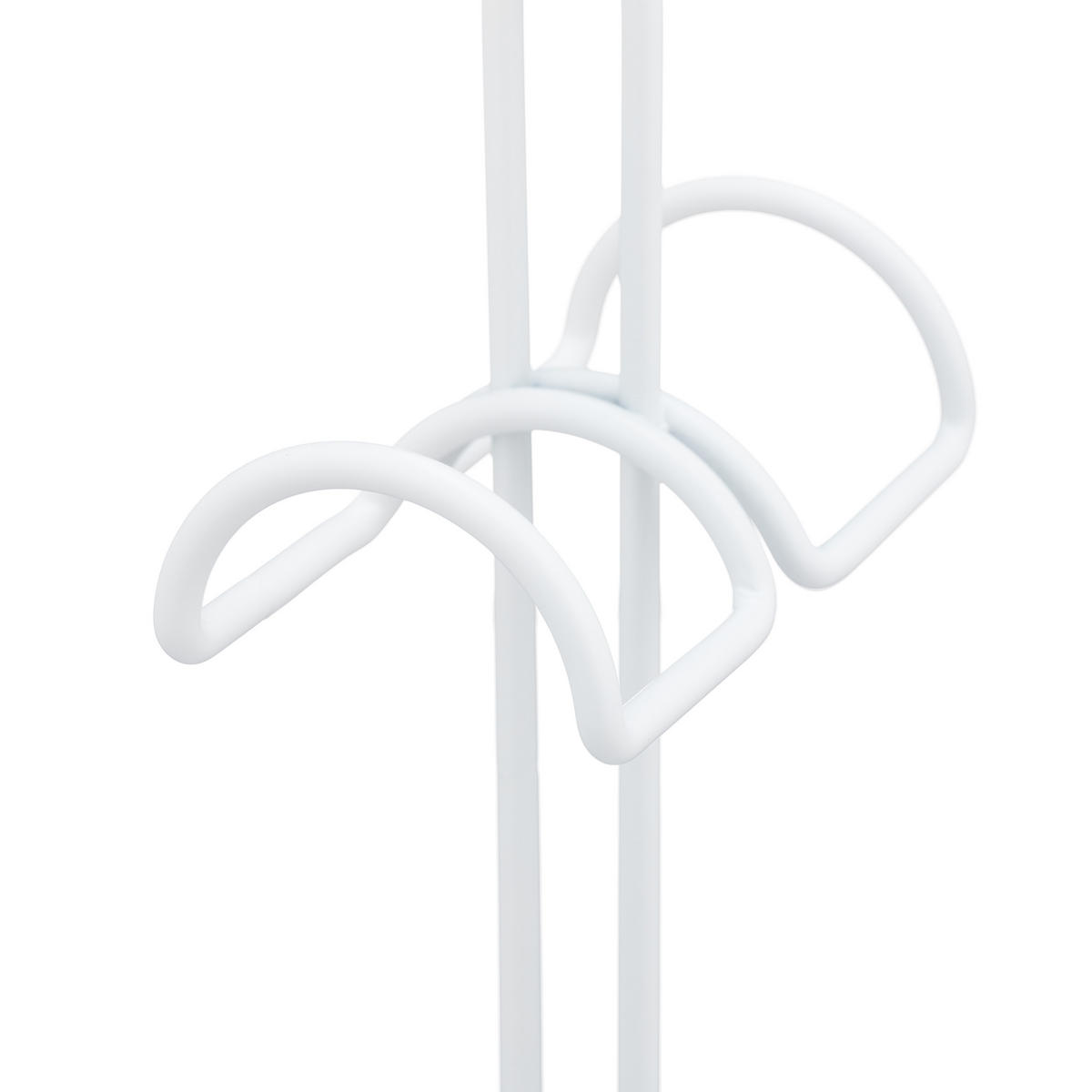 VEŠIAK na tašky - biela, kov (4.5cm) - Relaxdays