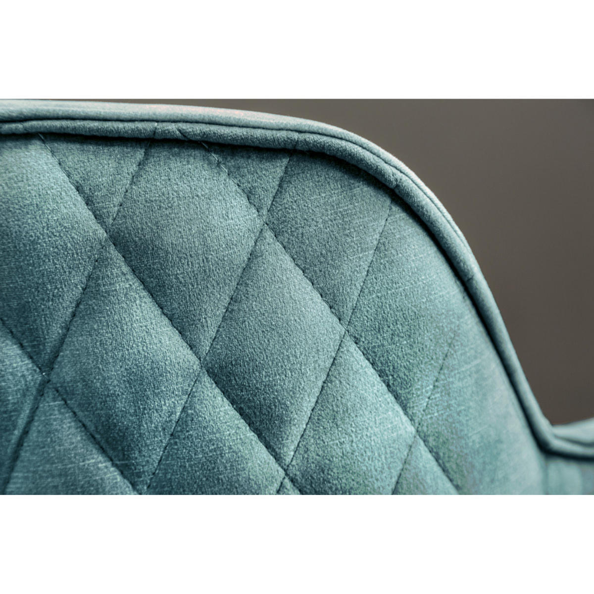 STUHL EUPHORIA Samt Petrol, Schwarz - Blau/Petrol, Textil (58/82/60cm) - riess-ambiente