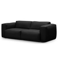 2-SITZER SOFA - Schwarz, Leder (220/71/102cm) - home24