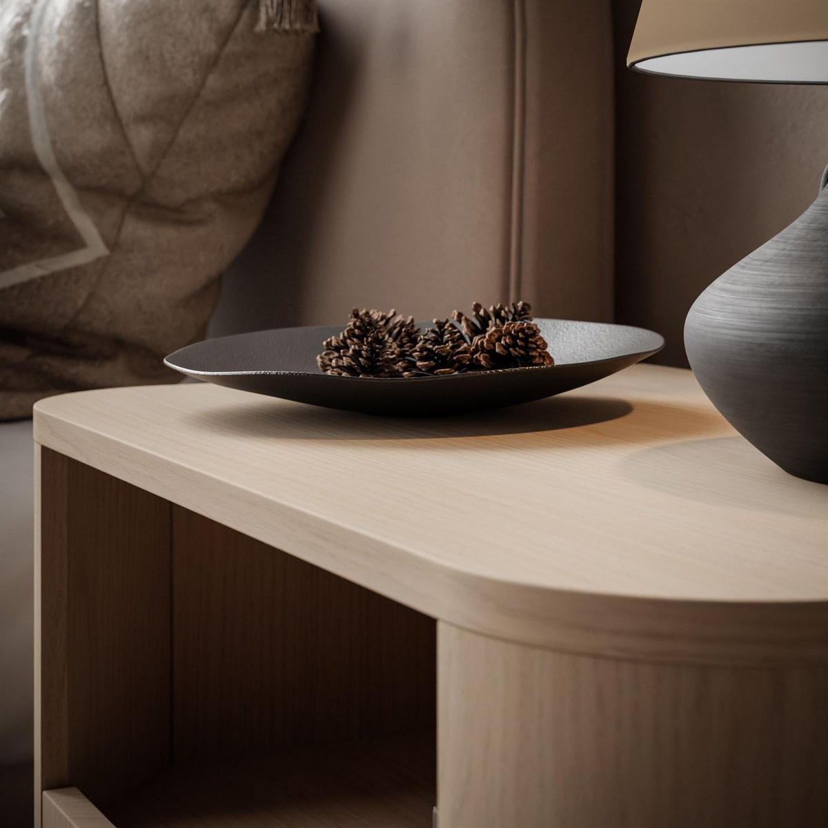 NACHTTISCH DESTINY II S-58 - Eichefarben, Holzwerkstoff (58/52/39cm) - Lookway