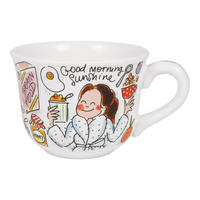 SCHALE Guten Morgen Sonnenschein in Bunt - 9,7cm - Multicolor, Keramik (12.7/16.2/9.7cm) - Blond Amsterdam