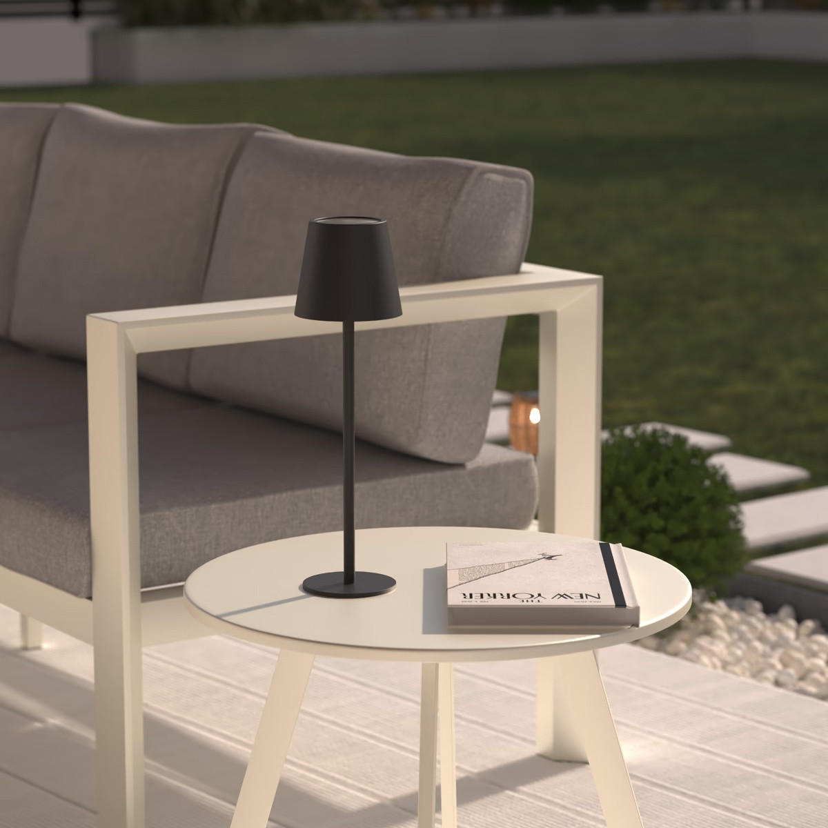 AUSSENLAMPE Cody 36 cm - Schwarz, Metall (11/11/37cm) - Atmosphera Createur d´interieur