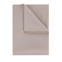 BETTTUCH ohne Gummi 220/275 cm, in Taupe - Taupe, Textil (275/220cm) - Blumtal