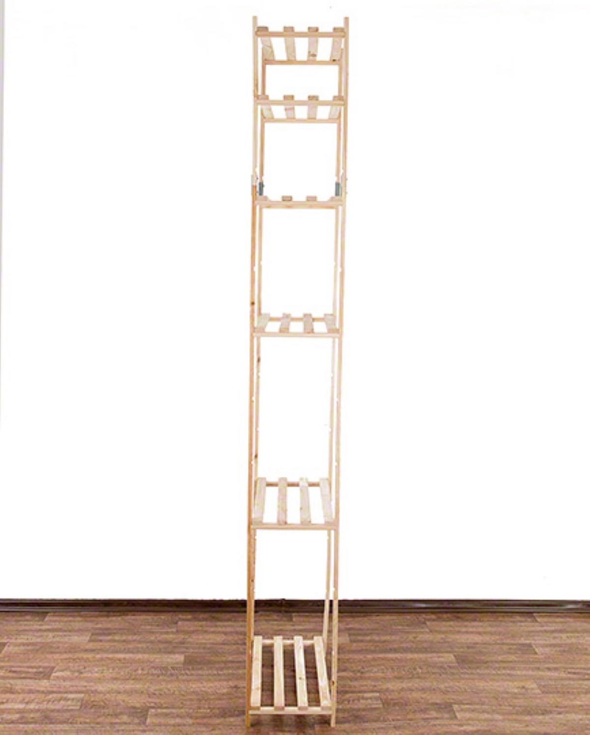 HOLZREGAL TIMBERCRAFT 220x65x28,5cm 6 Fachboden 1,4cm dickes Kiefernholz Natur - Naturfarben, Holz (65/220/28.5cm) - PROREGAL