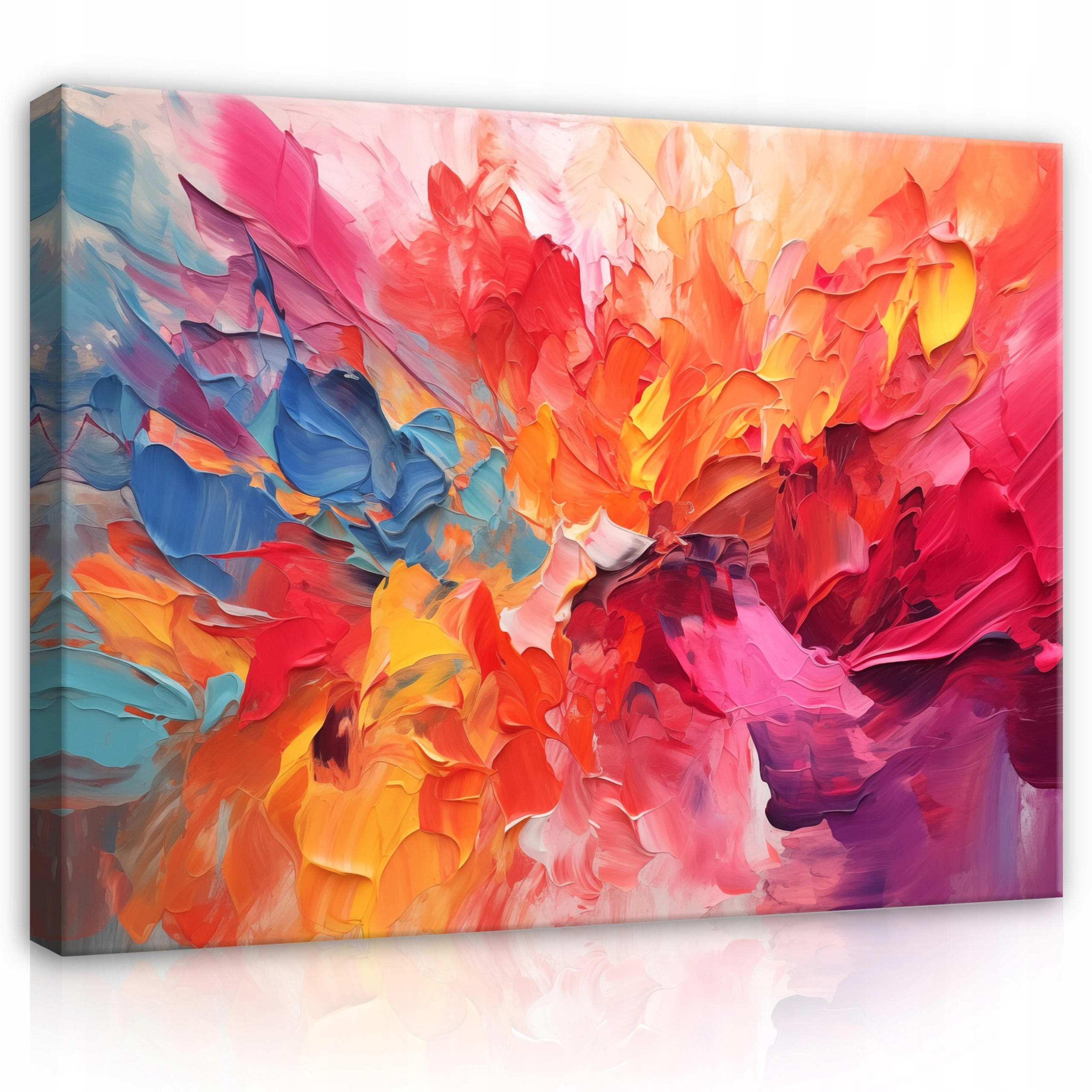 LEINWANDBILD Abstrakt Bunt Kunst 60x40 - Multicolor, Holzwerkstoff (60/40cm) - Wallarena