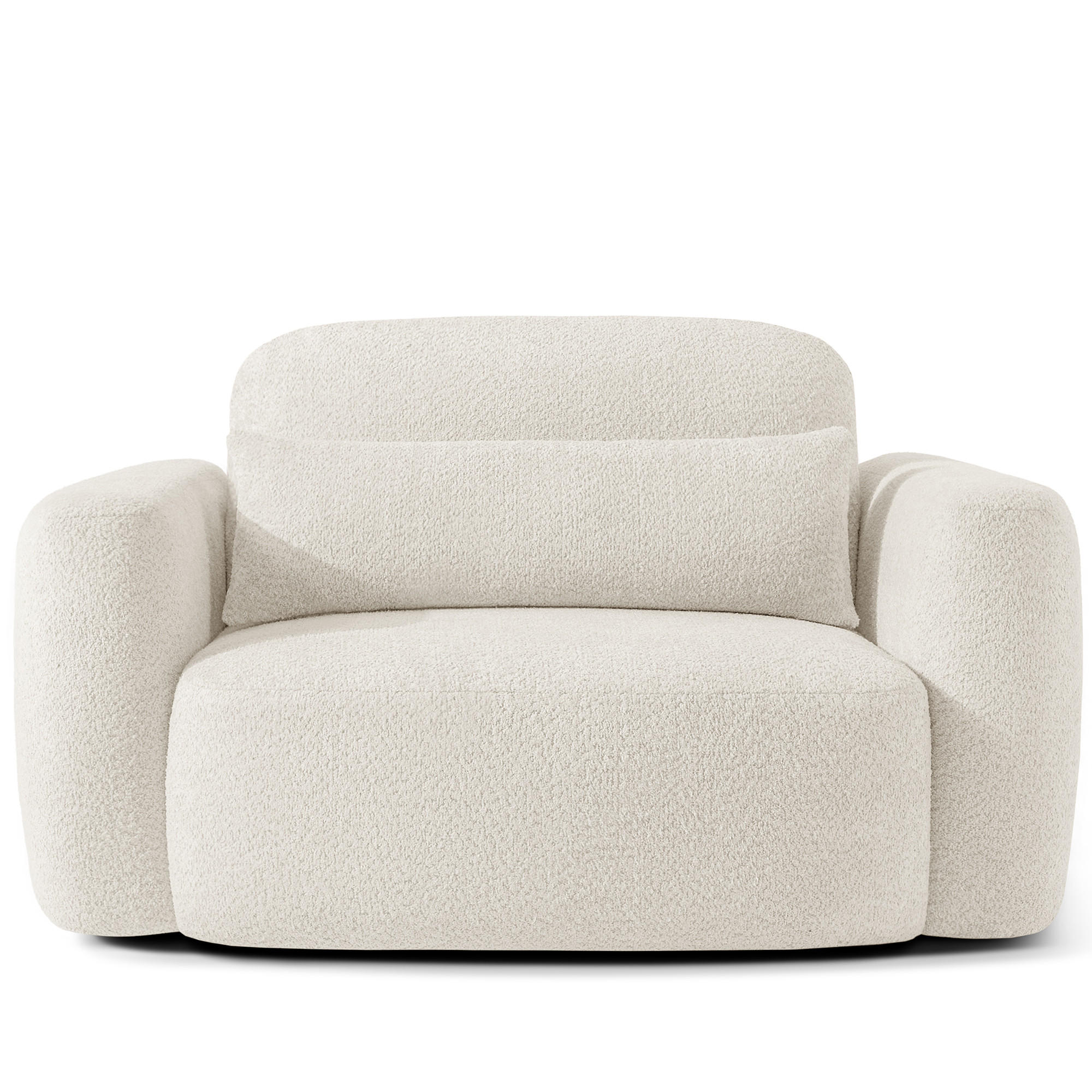 SESSEL ELOSA - Weiß, Holz/Textil (145/85/115cm) - KONSIMO®