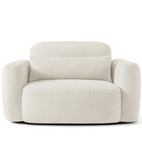 SESSEL ELOSA - Weiß, Holz/Textil (145/85/115cm) - KONSIMO®