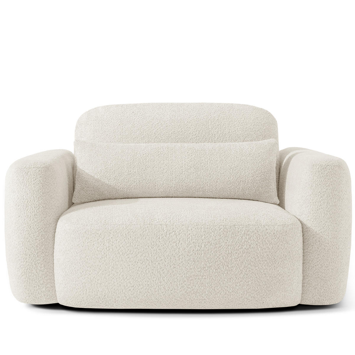 SESSEL ELOSA - Weiß, Holz/Textil (145/85/115cm) - KONSIMO®