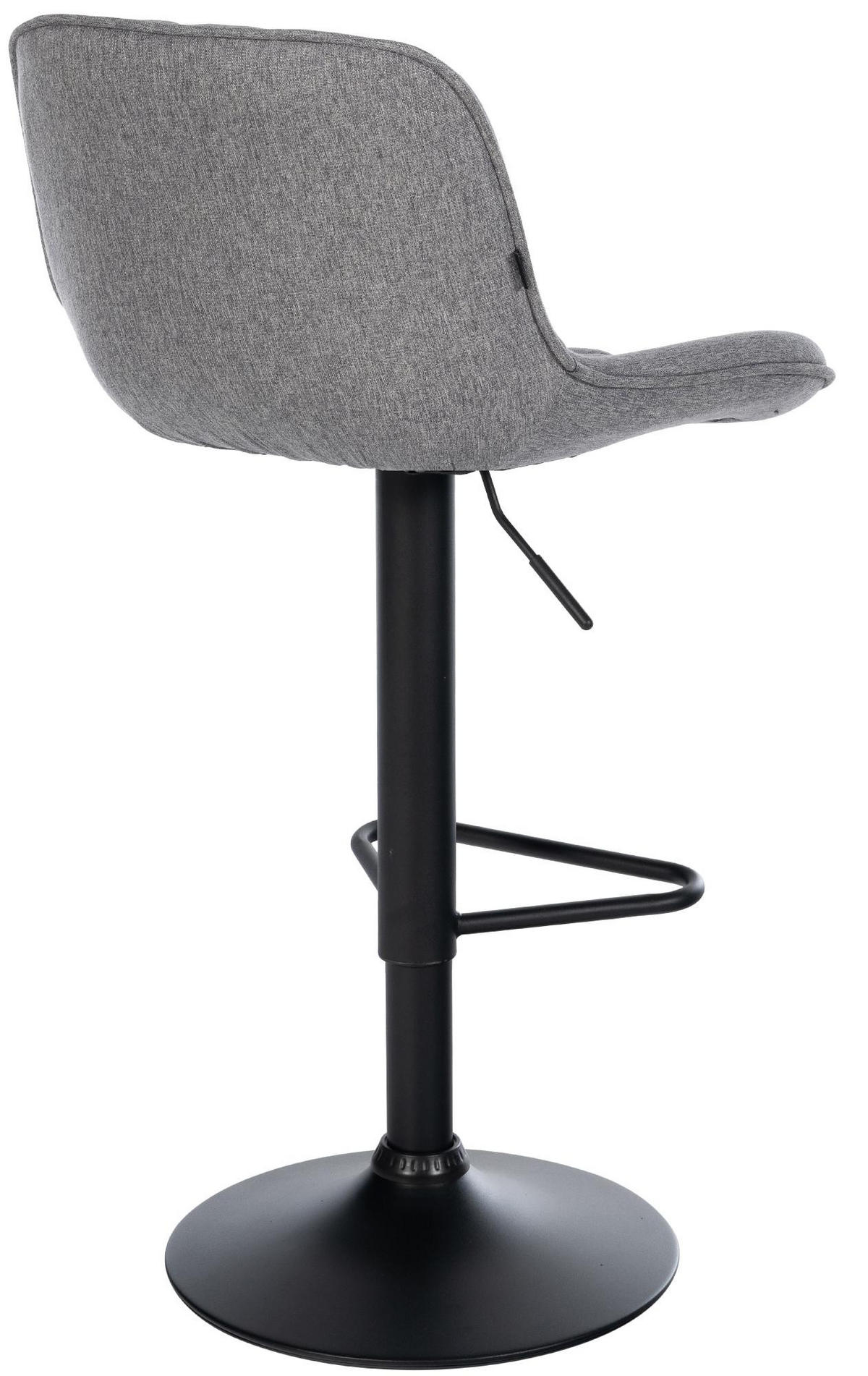 BARHOCKER Stoff Dunkelgrau - Dunkelgrau/Schwarz, Textil/Metall (50/84/52cm) - CLP